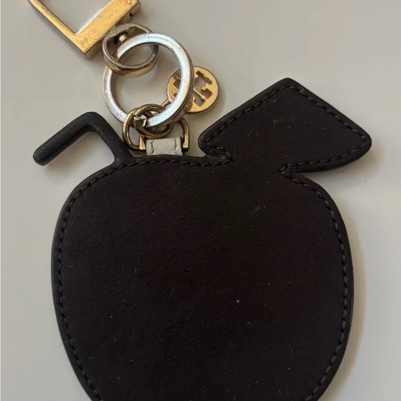 Tory Burch Coconut Cocktail Bag Charm Keychain Hair Calf Leather - Picture 4 of 6